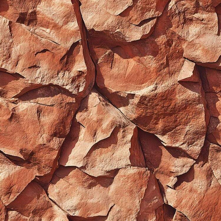 Papel de Parede Estilo Textura de Pedra Vermelha