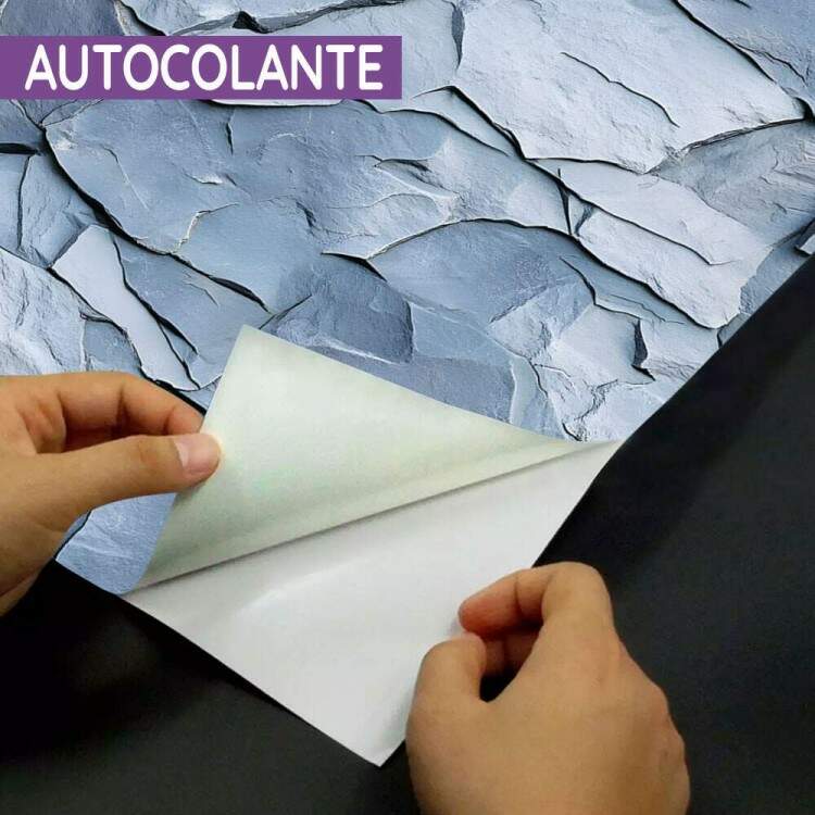 Papel de Parede Pedra Estilo Rocha Azul