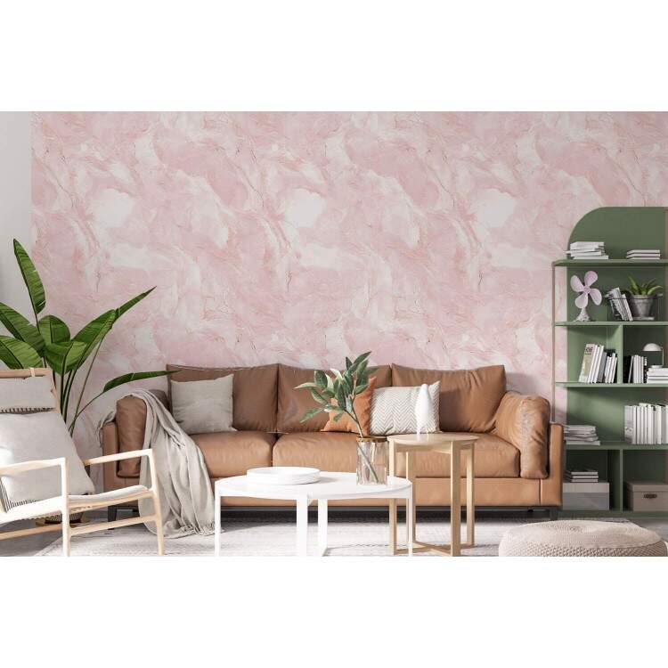 Papel de Parede Pedra Rose Minimalista