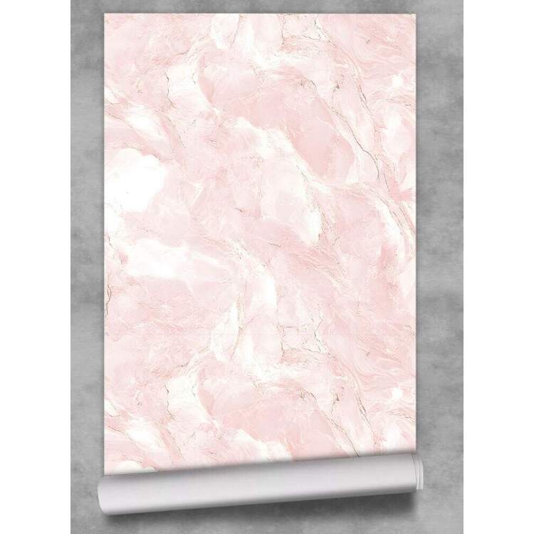 Papel de Parede Pedra Rose Minimalista