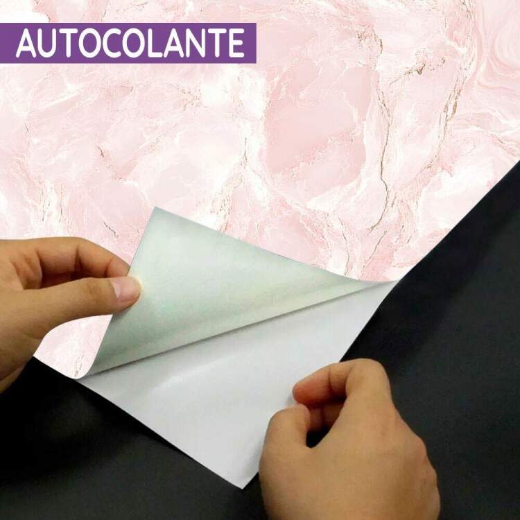 Papel de Parede Pedra Rose Minimalista