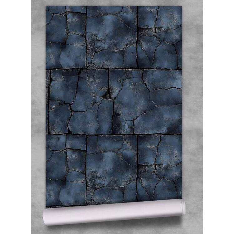 Papel de Parede Pedra Azul Escura