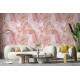 Papel de Parede Pedra M�rmore Rosa com Dourado