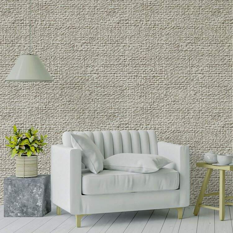 Papel de Parede Textura de Linho Bege