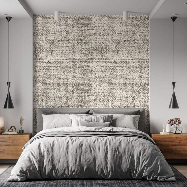 Papel de Parede Textura de Linho Bege