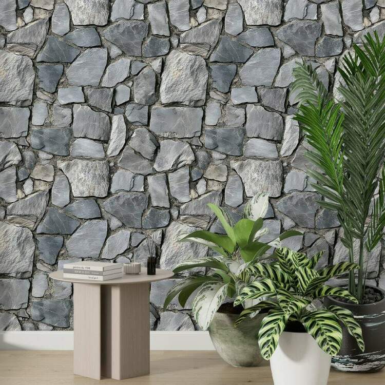Papel de Parede Textura de Pedras Moisaco