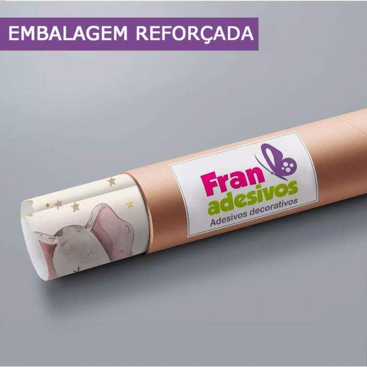 Papel de Parede Infantil Elefantinhas no Balo