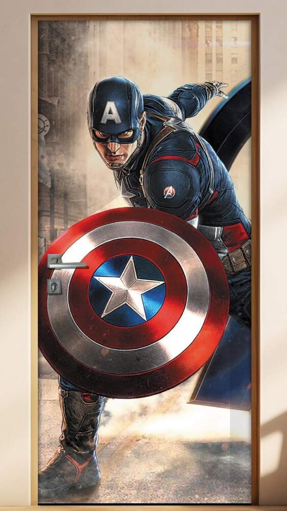 Adesivo para Porta Filmes Capit�o Am�rica Avengers