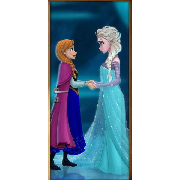 Adesivo para Porta Frozen Anna e Elsa