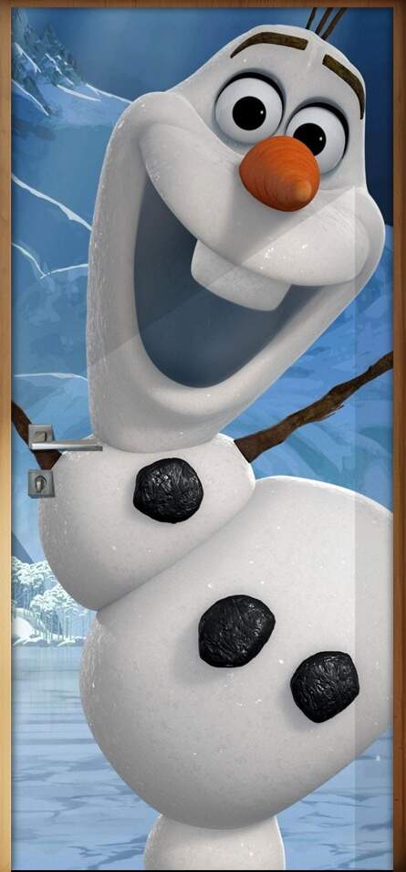 Adesivo para Porta Frozen Boneco de Neve Olaf