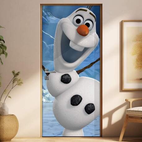 Adesivo para Porta Frozen Boneco de Neve Olaf