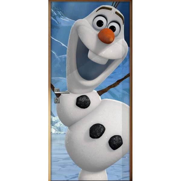 Adesivo para Porta Frozen Boneco de Neve Olaf