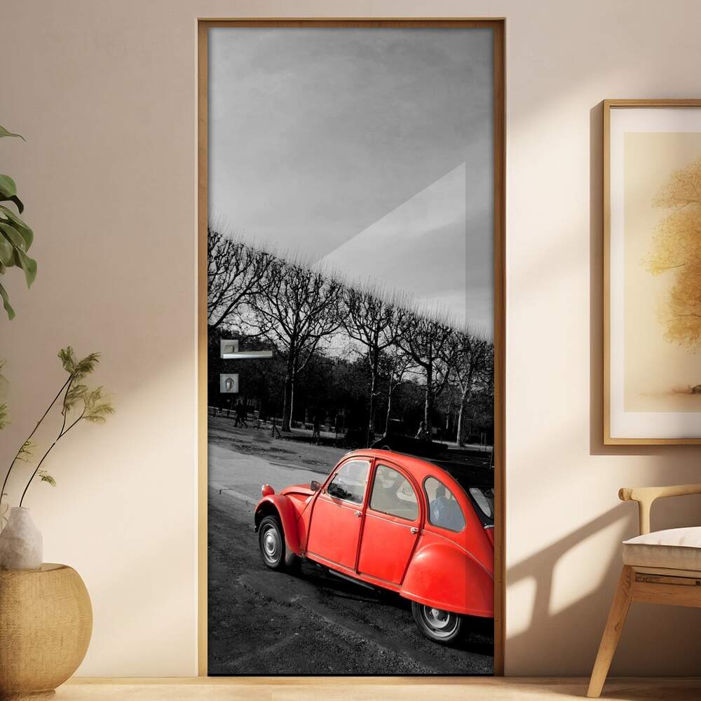 Adesivo para Porta Fusca Vermelho