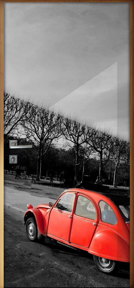 Adesivo para Porta Fusca Vermelho