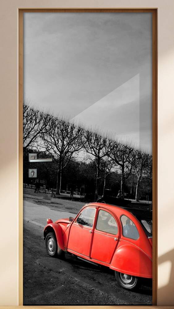 Adesivo para Porta Fusca Vermelho