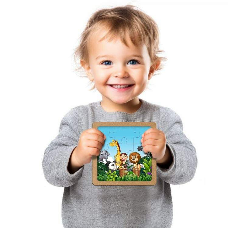 Quebra Cabea Kids Animais Safari