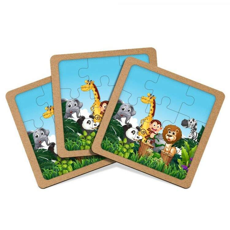 Quebra Cabea Kids Animais Safari