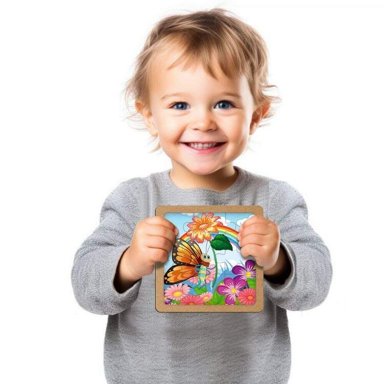 Quebra Cabea Kids Borboleta e Arco-ris