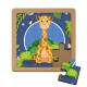 Quebra Cabe�a Kids Girafa Fundo Azul