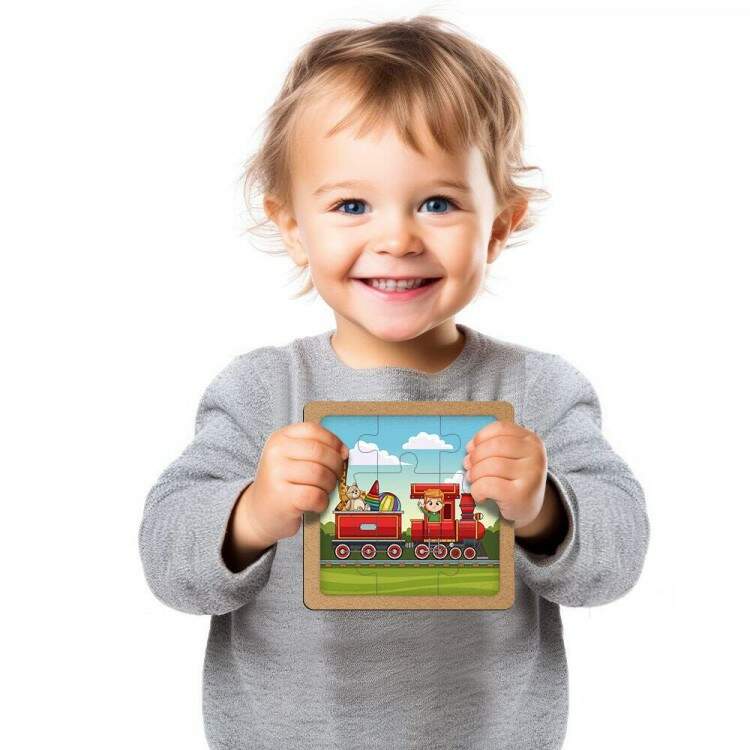 Quebra Cabea Kids Locomotiva