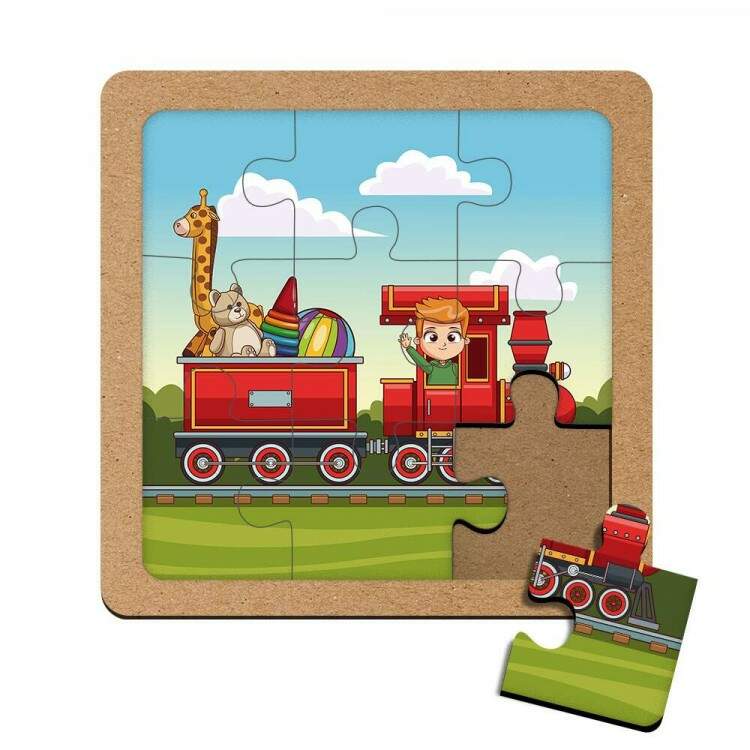 Quebra Cabea Kids Locomotiva