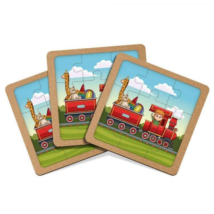 Quebra Cabea Kids Locomotiva