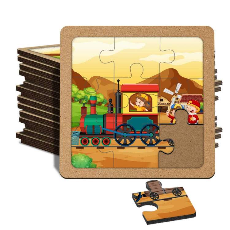 Quebra Cabea Kids Locomotiva e Amigos