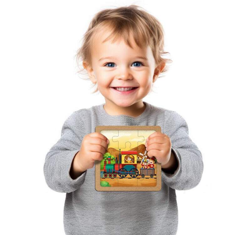 Quebra Cabea Kids Locomotiva e Amigos
