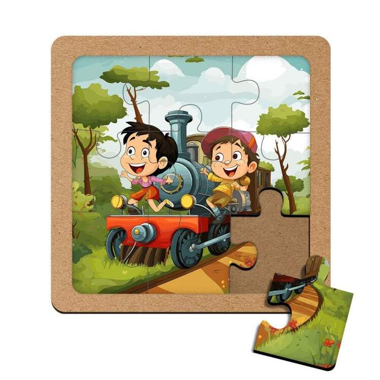 Quebra Cabea Kids Menino no Trem