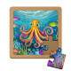 Quebra Cabe�a Kids Polvo em Fundo do Mar