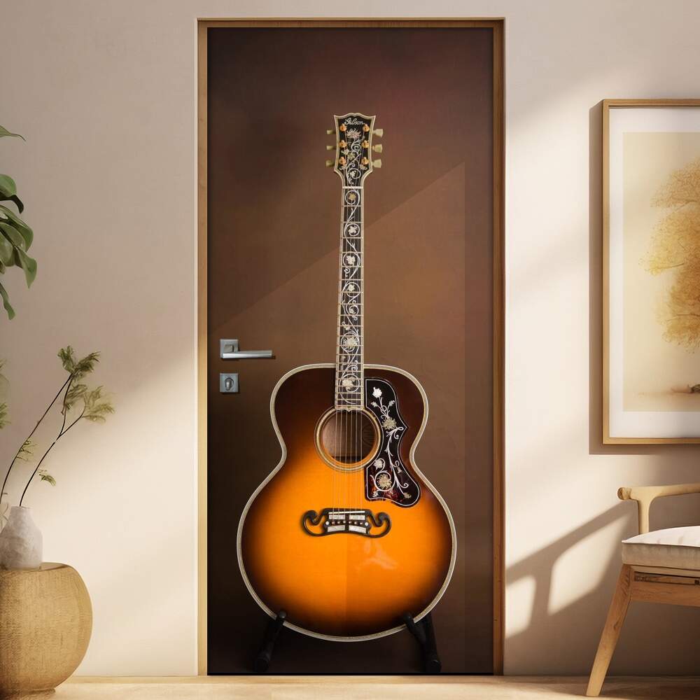 Adesivo para Porta Musica Violo Gibson