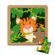 Quebra Cabe�a Kids Tigre em Folhas