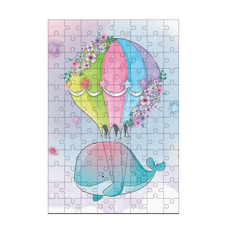 Quebra-Cabea Desenho Baleia no Balo