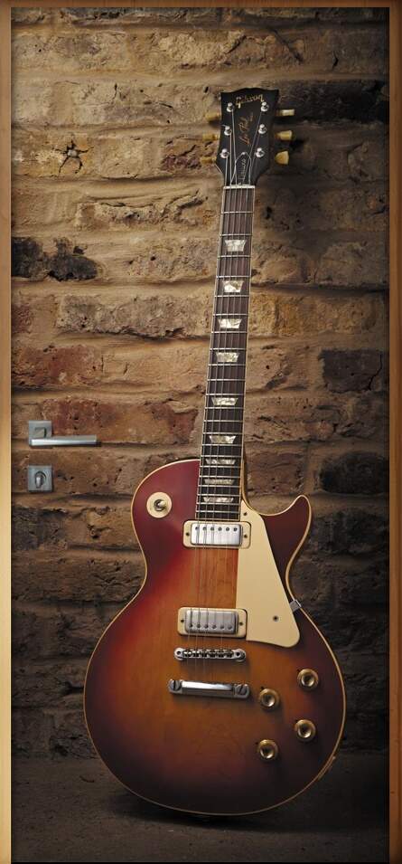 Adesivo para Porta Musica Guitarra Gibson Les Paul