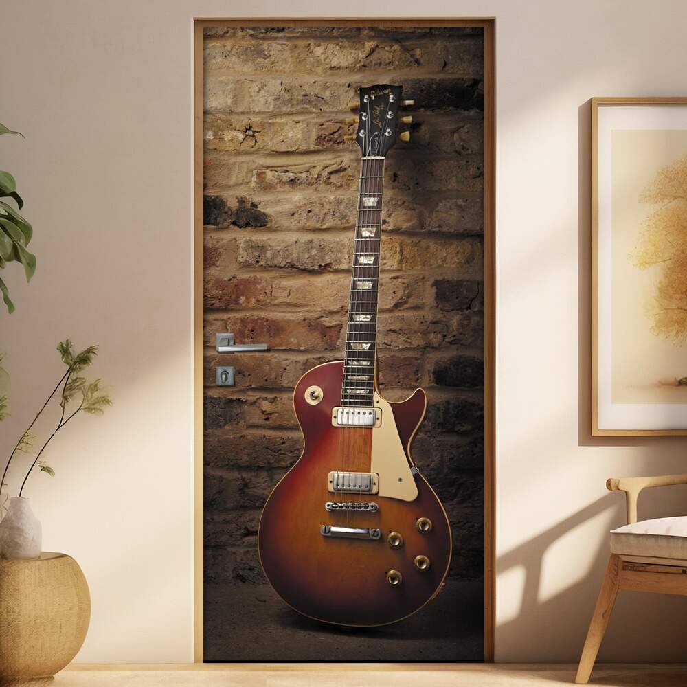 Adesivo para Porta Musica Guitarra Gibson Les Paul