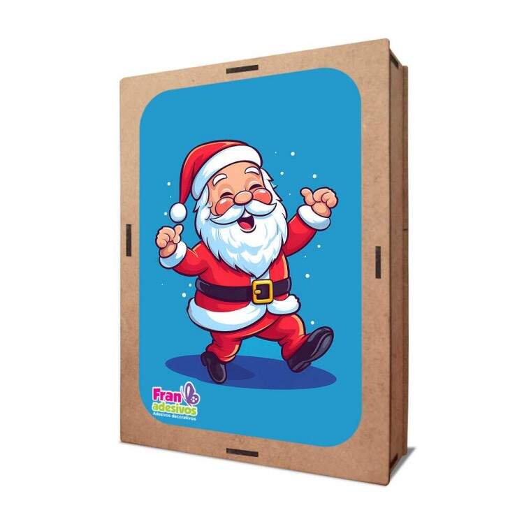 Quebra-Cabea Desenho Papai Noel Feliz Danando