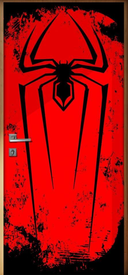 Adesivo para Porta Infantis Homem Aranha Smbolo