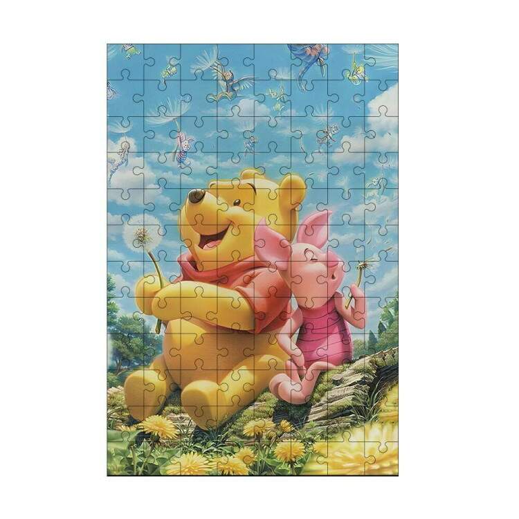 Quebra-Cabea Desenho Ursinho Pooh e Leito