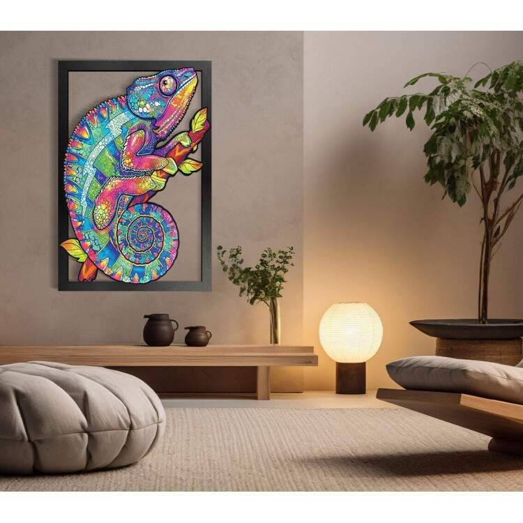 Quadro Decorativo MDF Camaleo Colorido