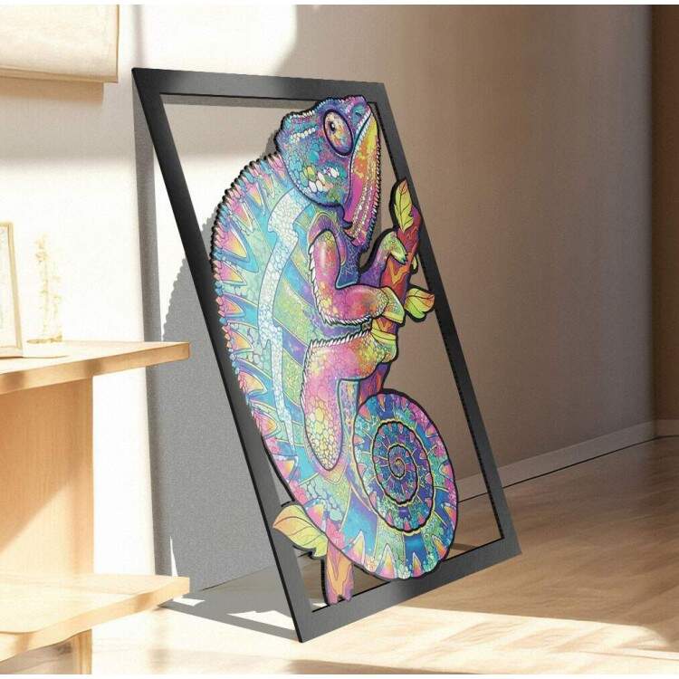 Quadro Decorativo MDF Camaleo Colorido