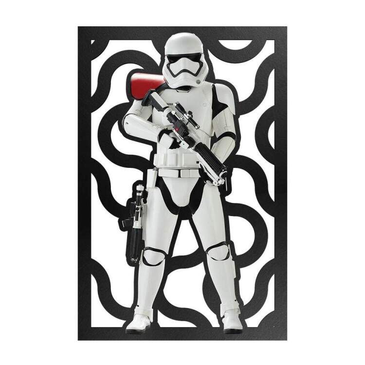 Quadro Decorativo Vazado de MDF Stormtrooper