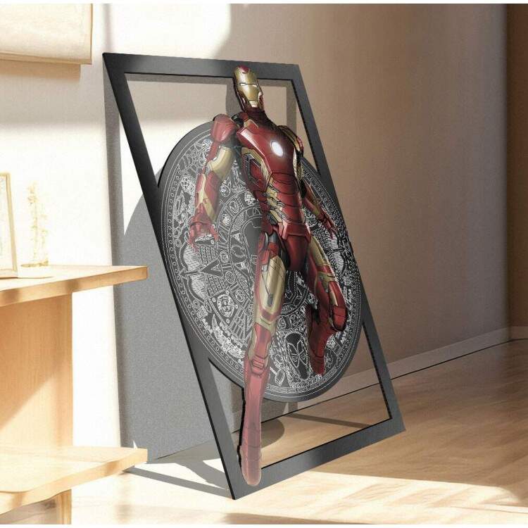Quadro Decorativo Vazado de MDF Vingadores