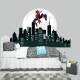 Adesivo de Parede Homem-Aranha em A��o com Skyline