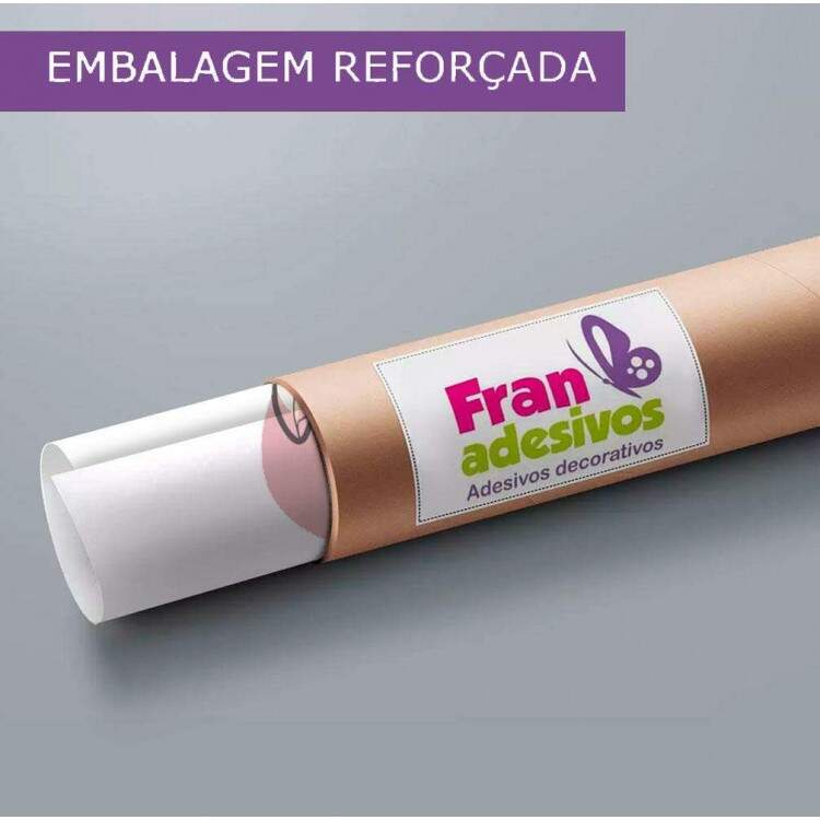 Adesivo de Parede Floral Minimalista Laranja Boho