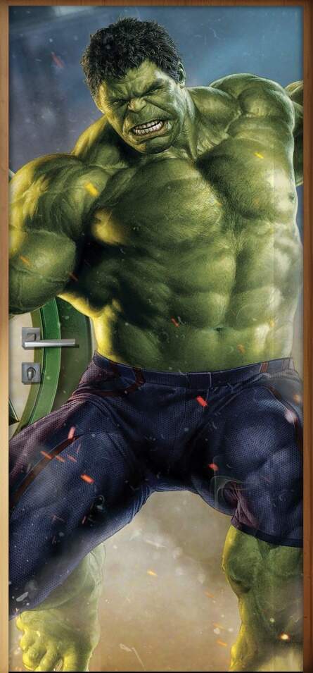 Adesivo para Porta Infantis Hulk Avengers