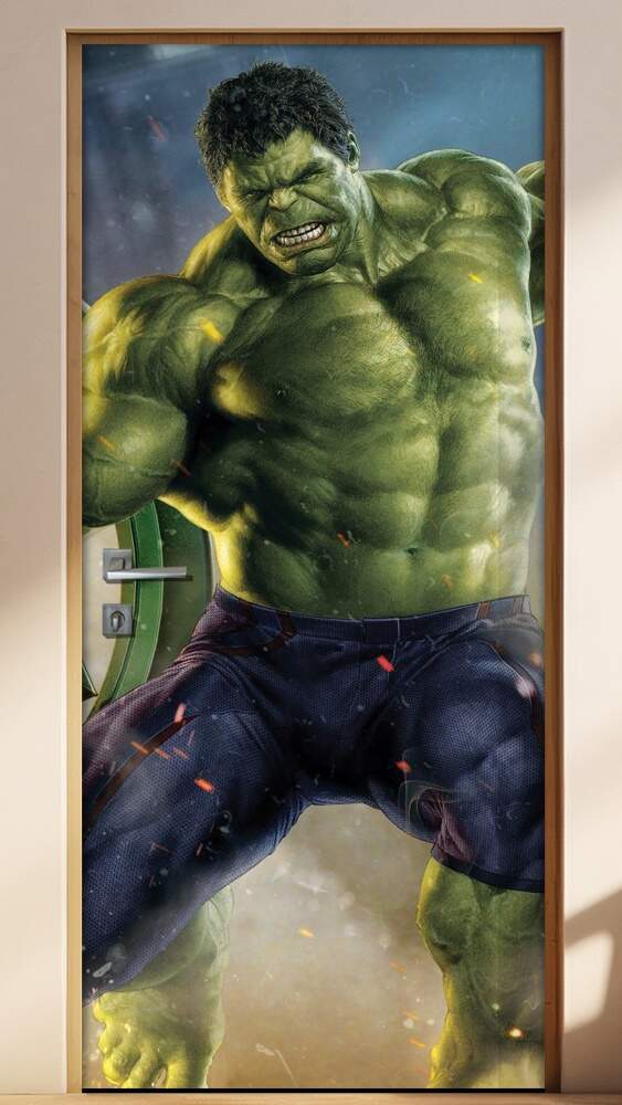 Adesivo para Porta Infantis Hulk Avengers