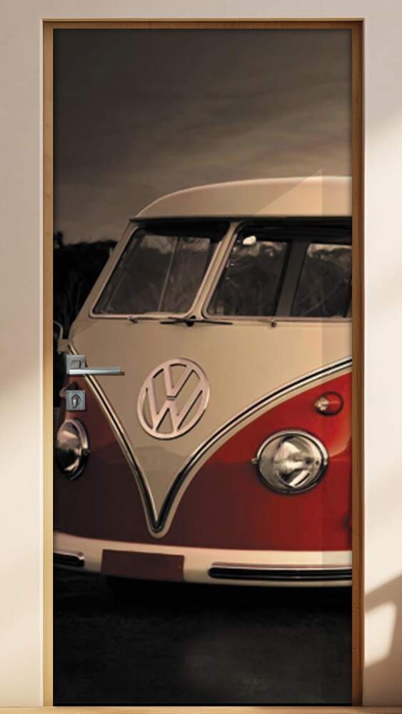 Adesivo para Porta Retr� Kombi