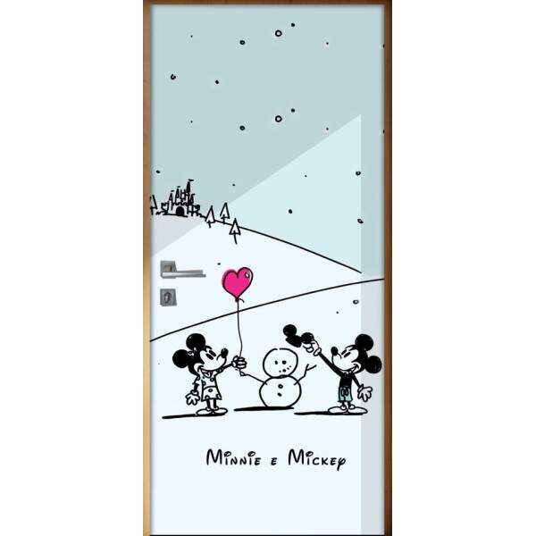 Adesivo para Porta Mickey e Minnie Mouse