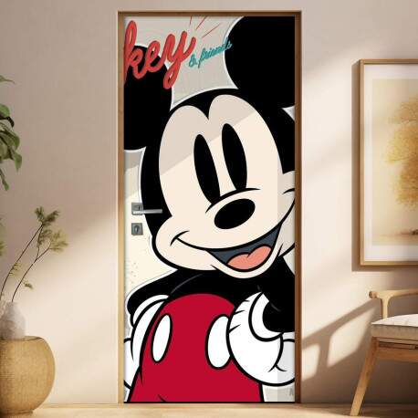 Adesivo para Porta Mickey Mouse Retr 2