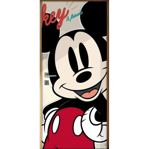 Adesivo para Porta Mickey Mouse Retr 2